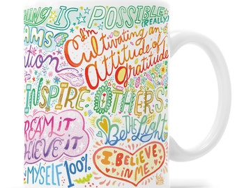 Inspirational Mug Positivity Gift Joyful Gift Motivational Mug Positivity Mug Positive Saying Coffee Cup Inspirational Quotes Gift For Her