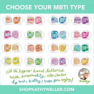 a coffee mug with the words choose your mtt type