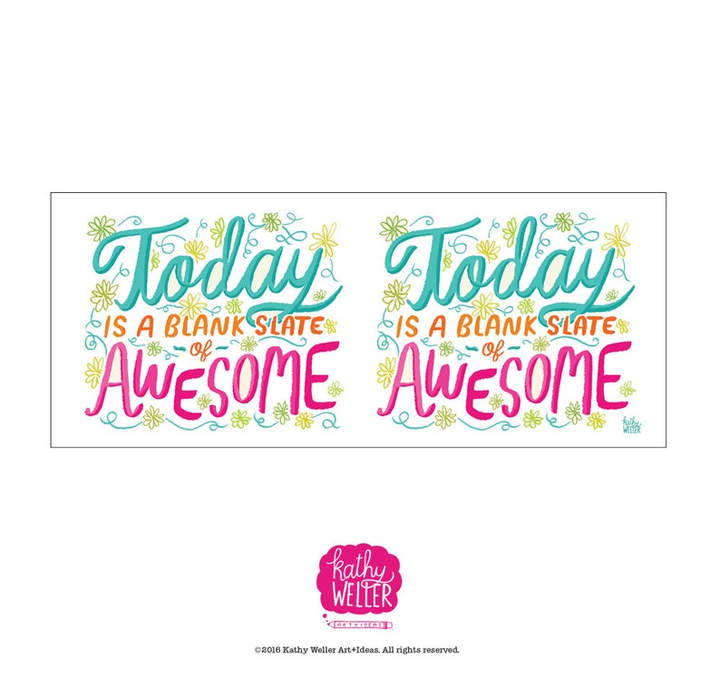 Make Today Awesome Motivation Gift Mug For Her Today Is Awesome Mindset Mug Manifest Gift Pretty Pink Mug Floral Awesome Mug Fun Girly Mug image 3