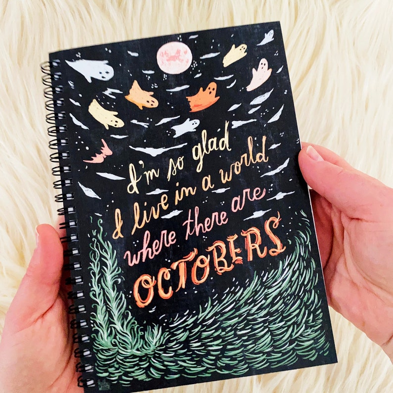 Octobers notebook Anne of Green Gables LM Montgomery Green gables journal Bookcore gifts Bookish gifts Dark academia Dark Lit image 2