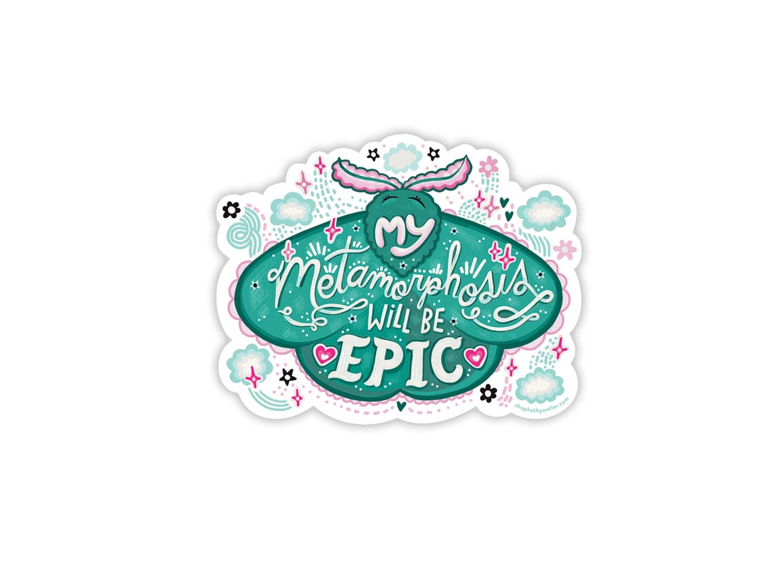 Moth Metamorphosis Sticker: Self-care Intention, Empath Gift - Etsy