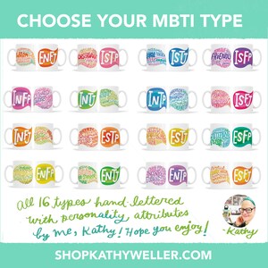 a coffee mug with the words choose your mtt type