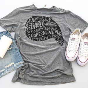 ESFJ Personality T-Shirt: Hand-Lettered MBTI Triblend Tee