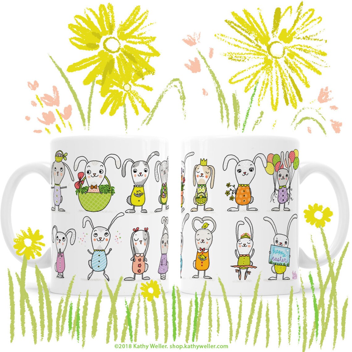 Easter Bunny Mug Easter Basket Gifts Easter Mug Easter Gift Etsy