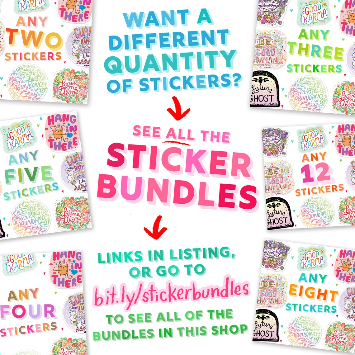 10 STICKER BUNDLE 10 sticker pack ten vinyl stickers Etsy