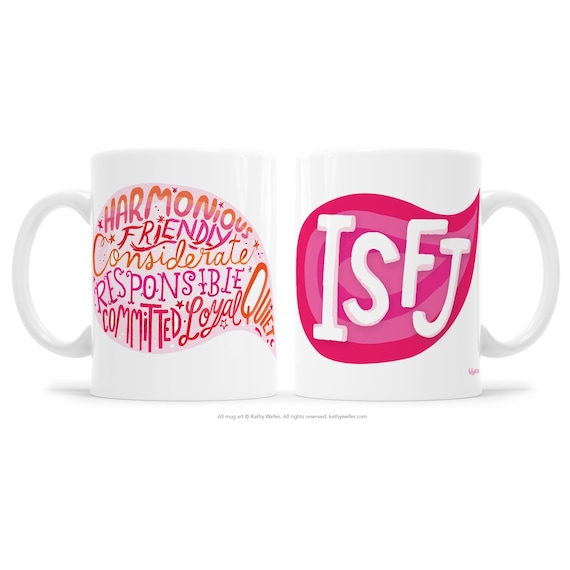 ISFJ Mug, MBTI Mug, Introvert Gift, Personality Mug, Personality Traits, Myers Briggs Gift, Myers Briggs Mug, MBTI Gift, Introverting Mug