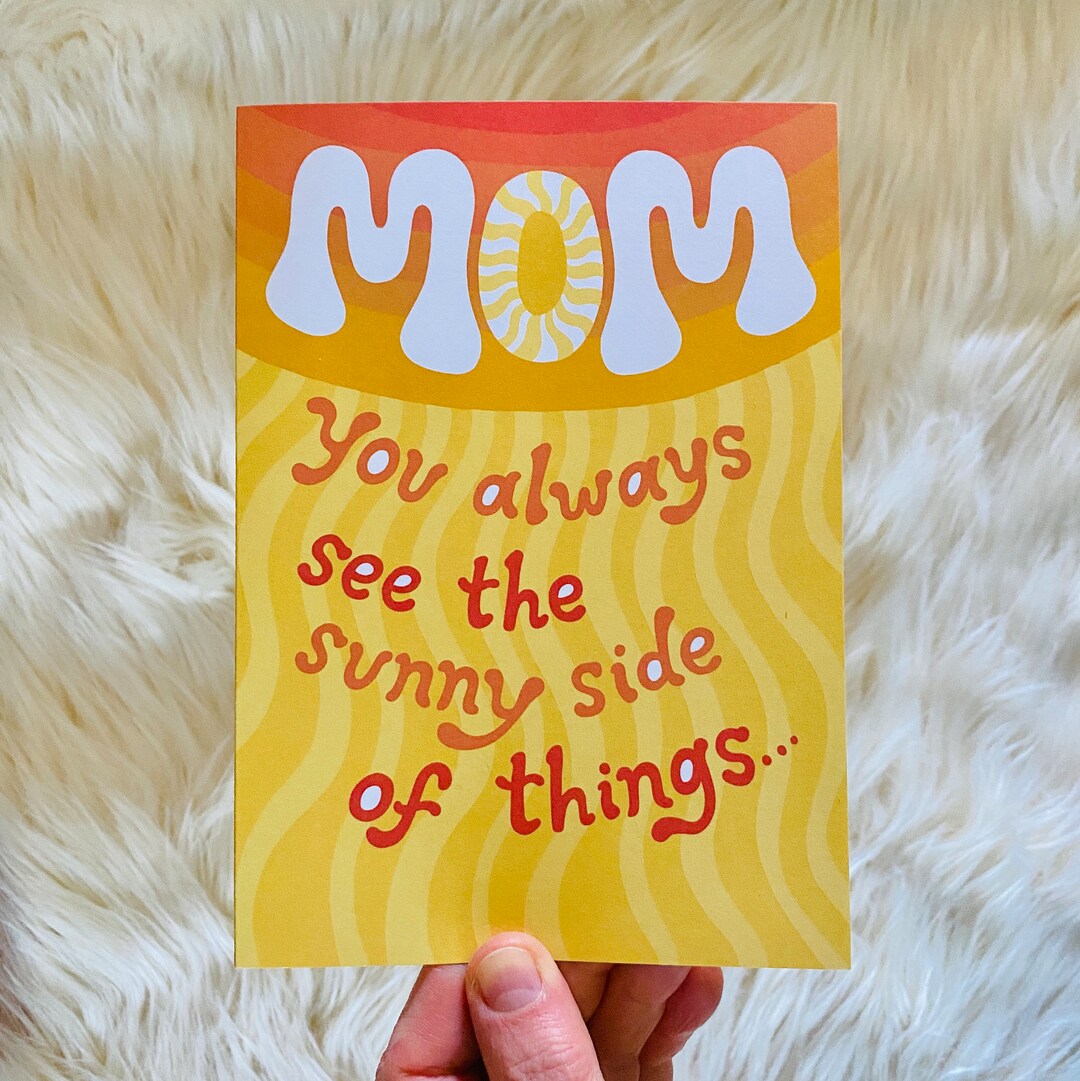 Arty Mom Greeting Card: Hippie Mother's Day Card - Etsy