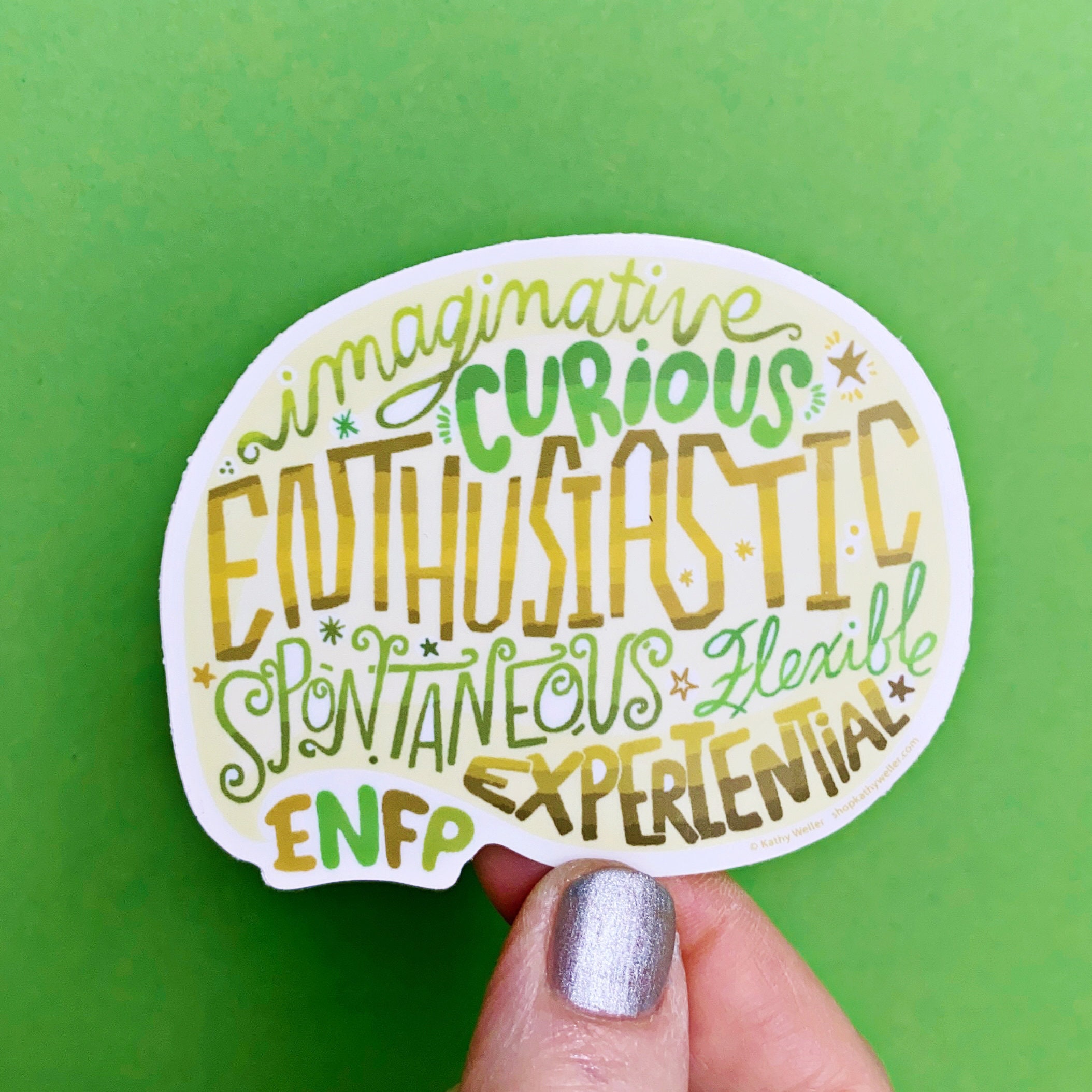ENFP Personality Sticker: Extrovert Gift, Myers Briggs Vinyl Decal - Etsy