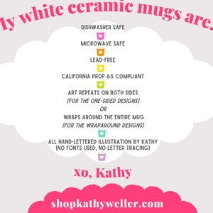 a white cloud with the words, my white ceramic mugs are