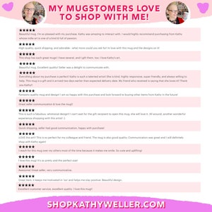 a pink poster with the words, my customers love to shop with me