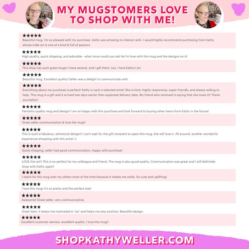 a pink poster with the words, my customers love to shop with me