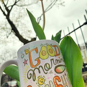 You Are My Sunshine Avocado Lover Gift Morning Sunshine Gift Sunshine Mug Happy Coffee Mug Cute Avocado Gift Good Morning Sunshine image 7