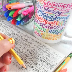 Coloring Book Mug, Coloring Mug, Coloring Addict Gift, Coloring Book Gift, Gift For Coloring, Coloring Pages, Colored Pencil Mug, Crayon Mug image 10