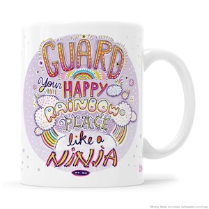 Awesome Mug, Unicorn Mug, Motivational Mug, Inspirational Mug, Positive Vibes Only, Good Vibes, Happy Place, Rainbow Mug, Happy Place,