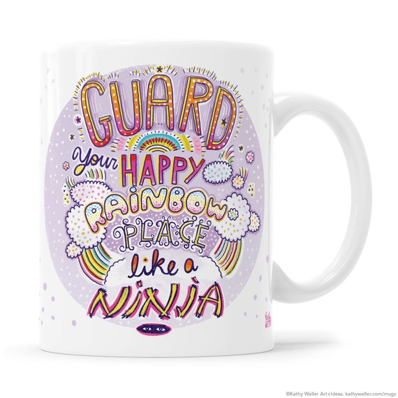 Awesome Mug, Unicorn Mug, Motivational Mug, Inspirational Mug, Positive Vibes Only, Good Vibes, Happy Place, Rainbow Mug, Happy Place,