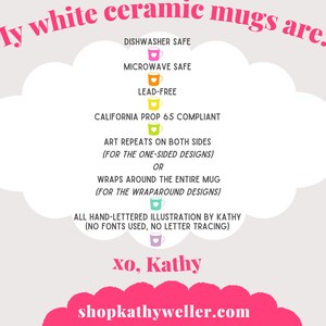 a white cloud with the words, my white ceramic mugs are