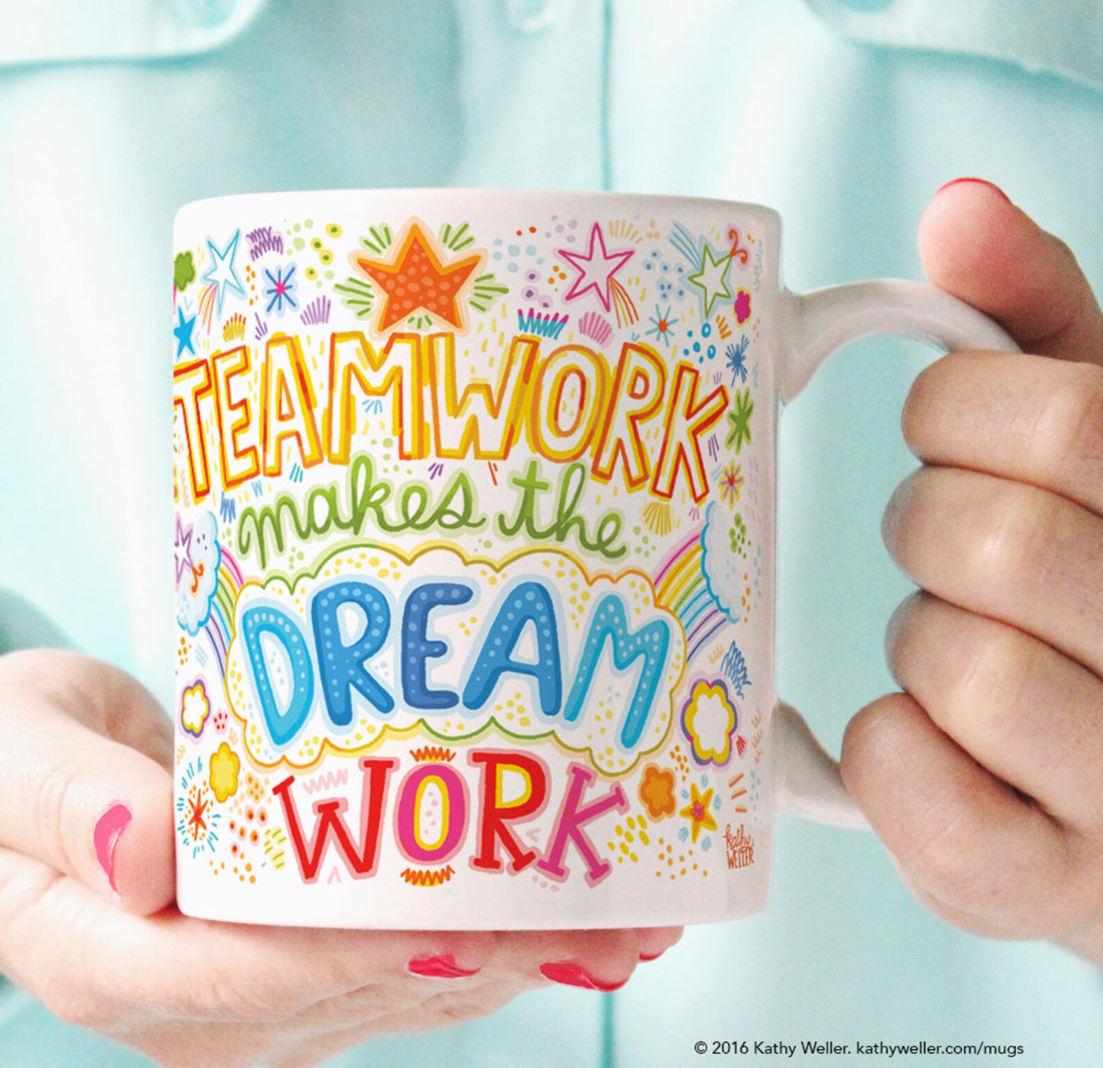 Teamwork Makes the Dream Work Mug Coworker Gifts Group Gift Etsy