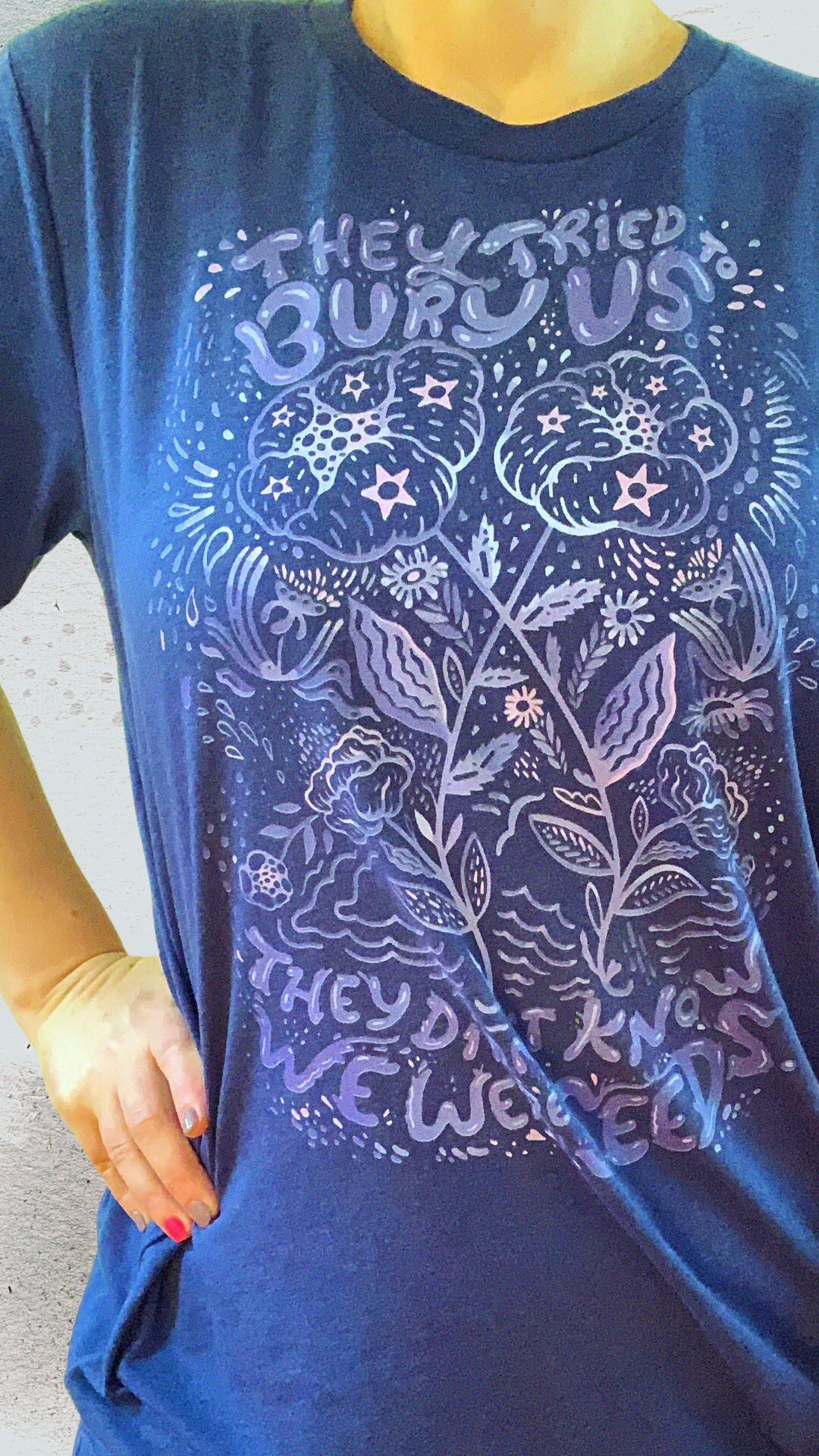 They Tried to Bury Us They Didn't Know We Were Seeds Floral 1970 Poster