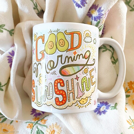 You Are My Sunshine Avocado Lover Gift Morning Sunshine Gift Sunshine Mug Happy Coffee Mug Cute Avocado Gift Good Morning Sunshine