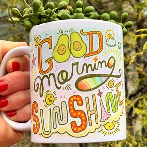 You Are My Sunshine Avocado Lover Gift Morning Sunshine Gift Sunshine Mug Happy Coffee Mug Cute Avocado Gift Good Morning Sunshine image 6