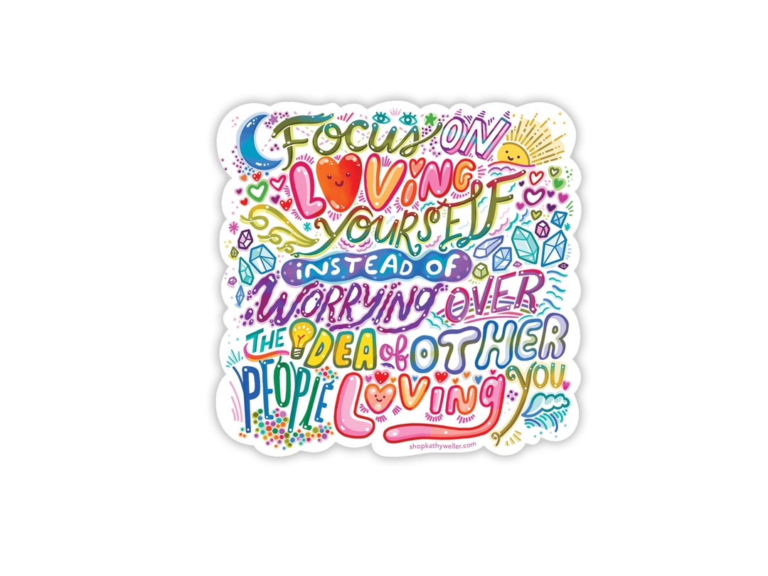 Mental Health Sticker: Inspirational Self-love Vinyl Decal - Etsy