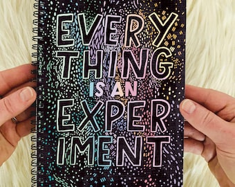 Everything is an Experiment Notebook: Hand-Lettered Idea Planner