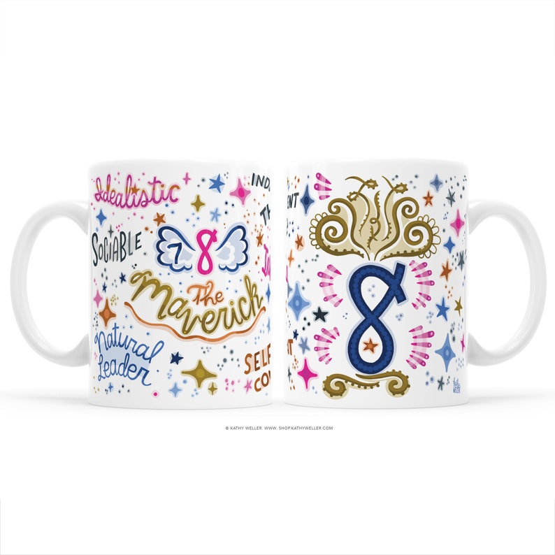 Enneagram Type 8 Wing 7 The Maverick Personal Growth Personality Type Gift Self Improvement Self Development Gift 8 wing 7 8 wing 9 8 w 7 11 oz. mug