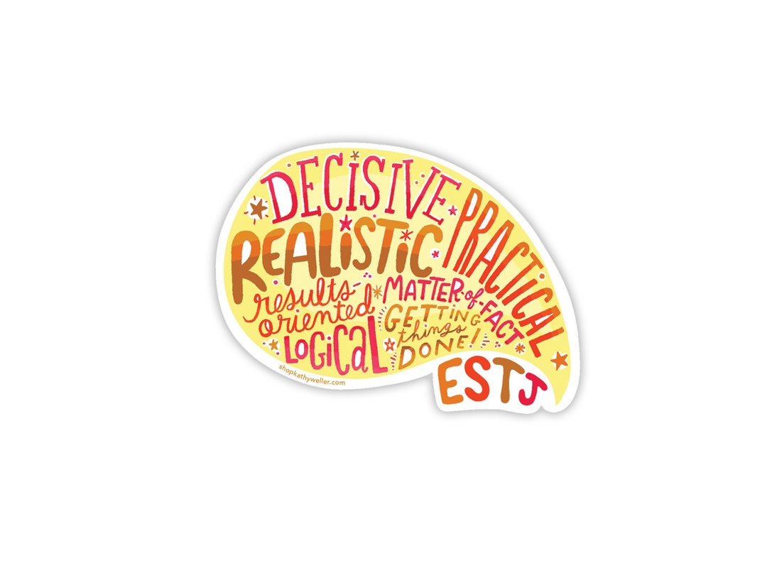 ESTJ Sticker - Extrovert Sticker - Myers Briggs Sticker - Extrovert ...