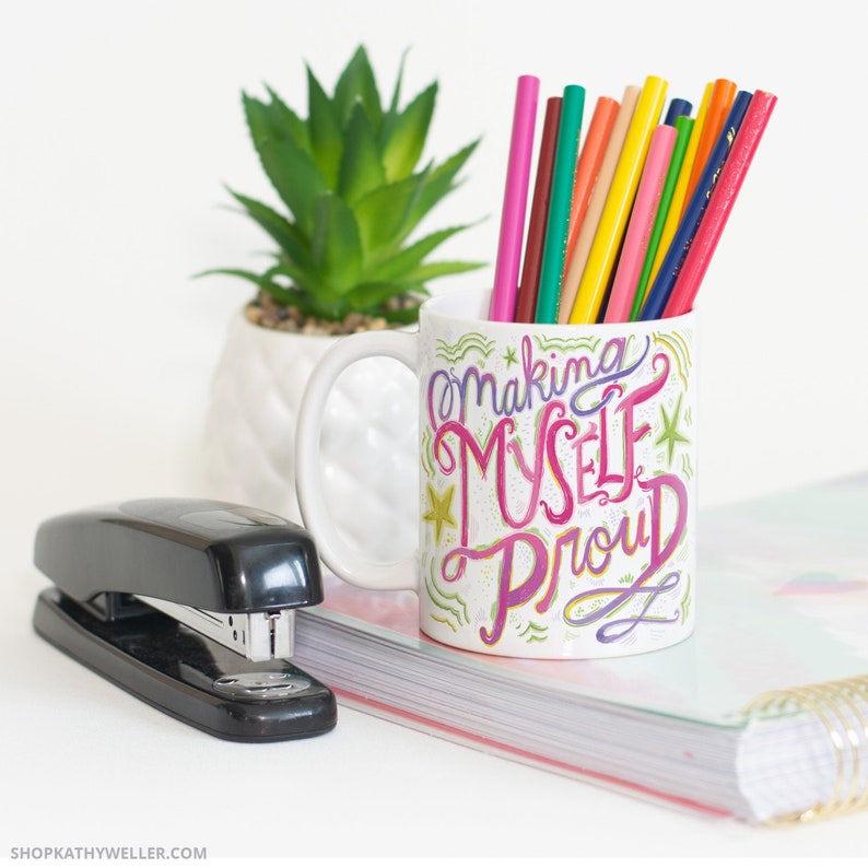 Making Myself Proud Self Care mug imagem 5