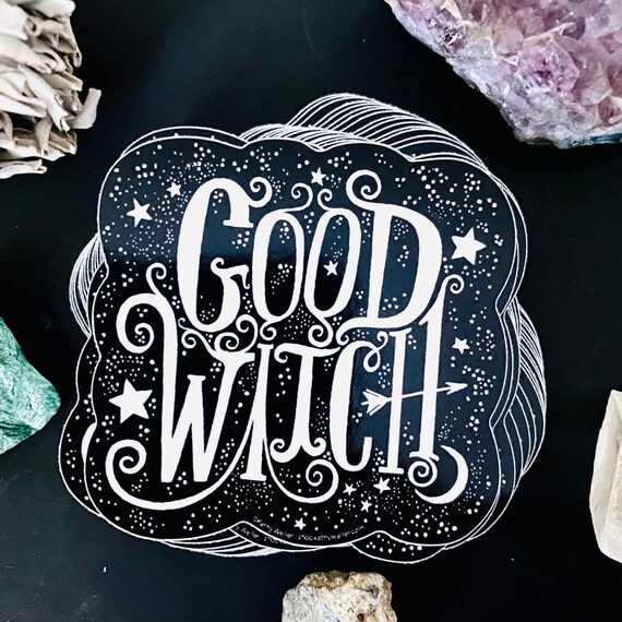 Witch Aesthetic Waterproof Sticker Witch Artwork Witch Decor Witch Gifts Witch Vibes