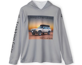 PackThis Trekking Gear - Jeep Cheroke Print - Herren Sport Atmungsaktives Polyester Wandern, Backpacking, Sport Hoodie