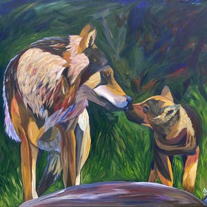 Wolf print “Guardian”