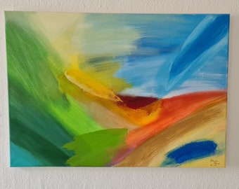 Farbwelten - Acryl auf Leinwand, 60 x 80, Original