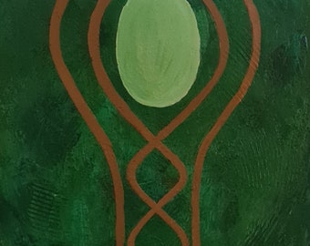 Regeneration des Herzens - Heilbild, Kunstdruck von Acryl auf Leinwand, Energiebild, spirituelle Kunst, heilsame Kunst, Heilsymbolbild