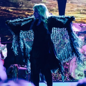 As Worn by Stevie Nicks Shawl, Black Stevie Nicks Clothing for Fleetwood Mac Concert Outfit Stevie Shawl Women Accessories, Black Wrap