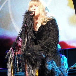 As Worn by Stevie Nicks Shawl, Black Stevie Nicks Clothing for Fleetwood Mac Concert Outfit Stevie Shawl Women Accessories, Black Wrap image 10