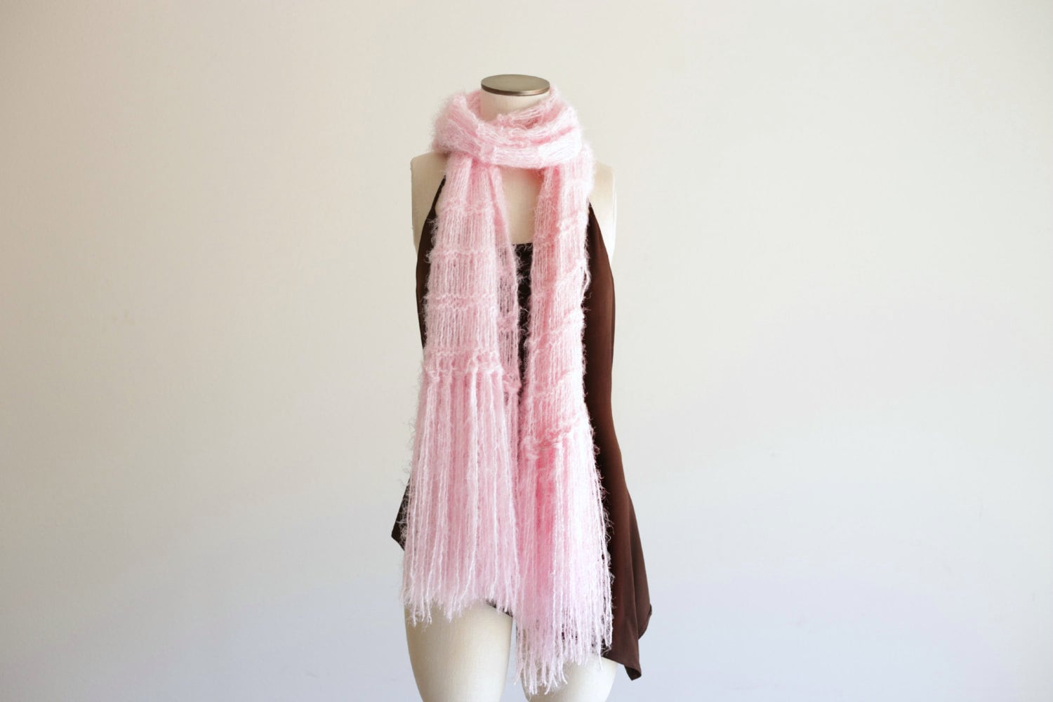 Light Pink Scarf Pink Soft Scarf Hypoallergenic Scarf for Etsy