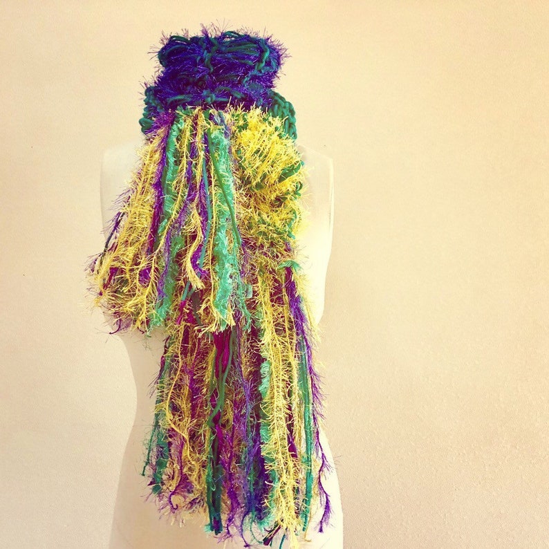 Winter White Knit Scarf Long Cream Scarf Cream and White Scarf Etsy