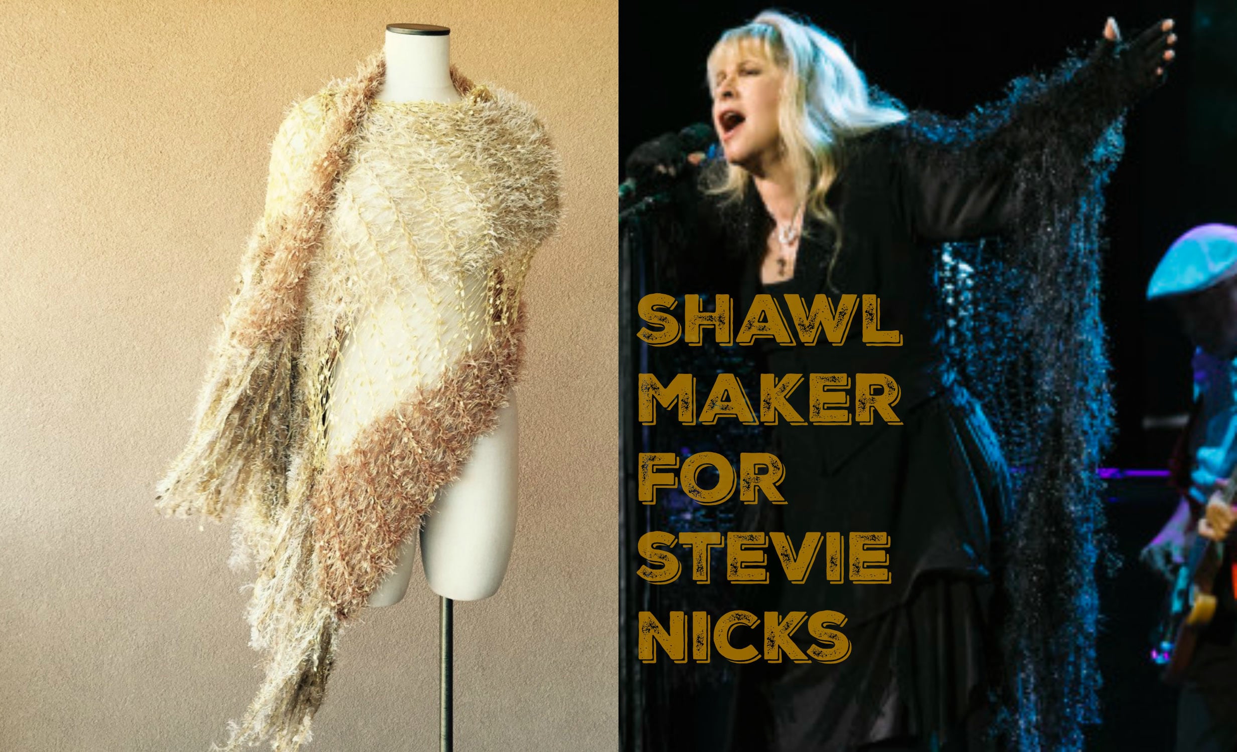 Authentic Stevie Nicks Shawl in GDW Shawl Colors gold Dust Etsy UK