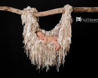 Photo Prop for Newborns, Fringie Hammock Children Baby Blanket Photo Prop