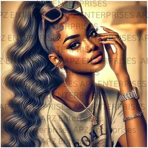 Black Girl Clipart PNG