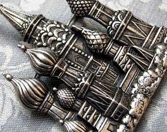 Fantastical Vintage 1980s Pewter Brooch ~ Stunning Details ~ Ready to Ship!