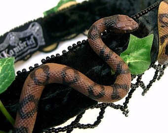 One of a Kind Vintage Serpent Circle Headdress by Kambriel ~ Made in Salem, Massachusetts