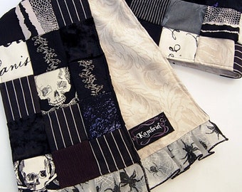 Cirque Macabre One of a Kind Patchwork Scarf by Kambriel - Brand New & Ready to Ship!