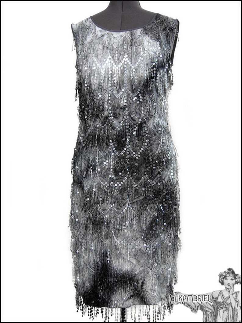 Stormy Weather Dress by Kambriel Shimmering Art Deco Flapper Fringe Brand New & Ready to Ship image 2