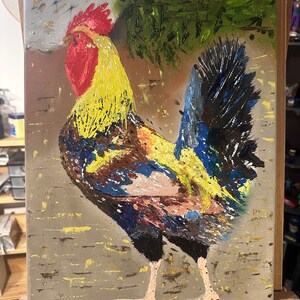 oil painting “Rooster” 11x14