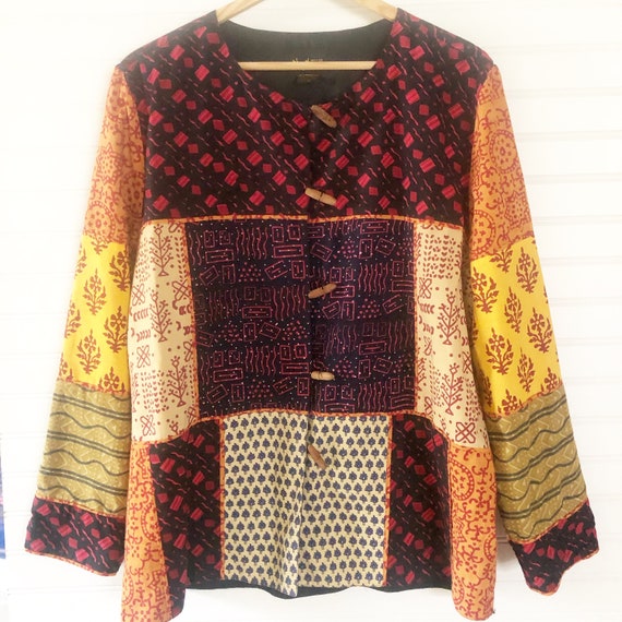 Vintage Mary McFadden Patchwork Jacket