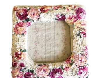 Handmade Vintage Fabric Frame