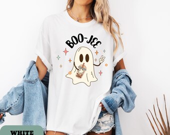 Comfort Colors® Boo-Jee Shirt, Gift For Halloween, Cute Ghost Shirt, Bougie shirt, Comfy Halloween Shirt, Boho Shirt for her,Comfy Ghost Tee