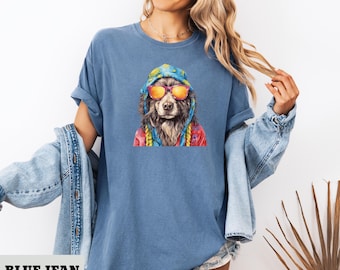 Camiseta psicodélica para perros / Camiseta única y colorida para amantes de los perros / Regalo genial para dueños de cachorros / Camiseta para amantes de los perros / Regalo para amantes de los perros / Camiseta para perros